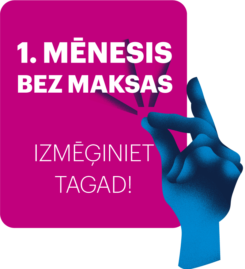 1. mēnesi bez maksas